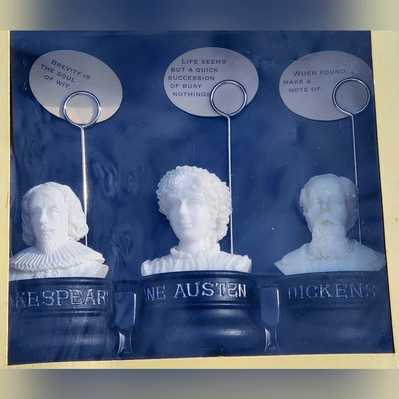 Legendary Authors Memo Holders Set of Three - Picture 2 of 3